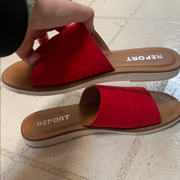WORN ONCE report red sandals - Picture 4 of 5